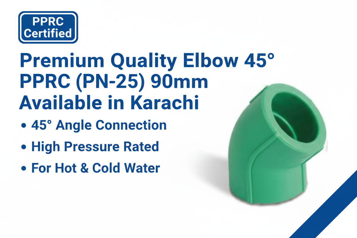 Elbow 45° PPRC PN-25 90mm Premium Quality Available in Karachi