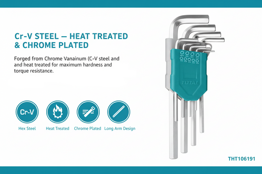 Total THT106191 Cr-V Steel Heat Treated Chrome Plated Feature