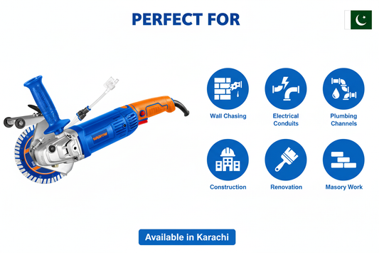 Wadfow WWAL151401 Applications - Wall Chasing, Electrical Conduits, Plumbing Channels