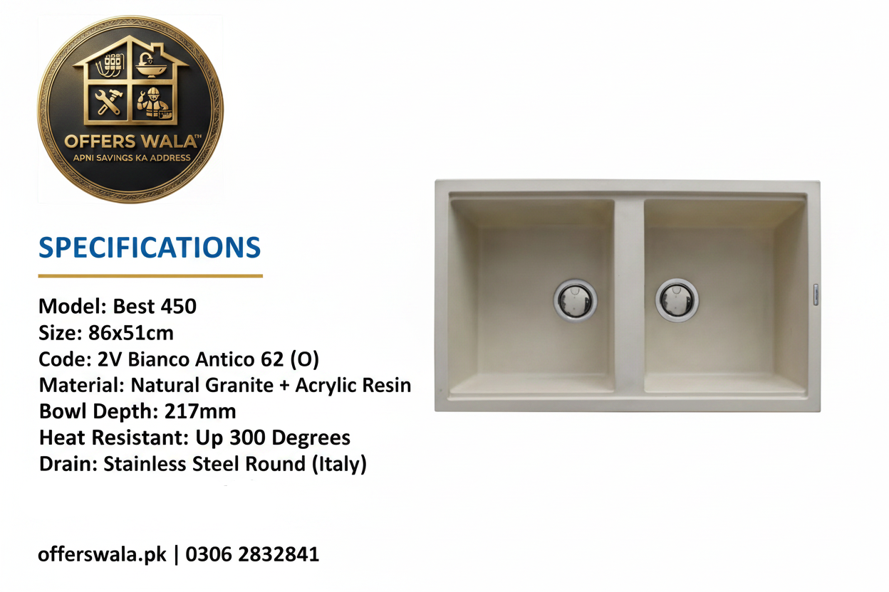Granite Sink Best 450 Specifications Banner