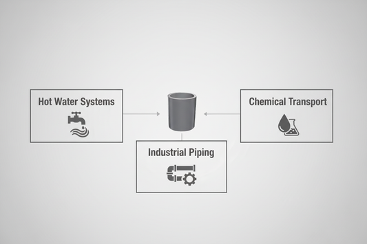 CPVC Socket Applications - Hot Water Systems, Industrial Piping, Chemical Transport