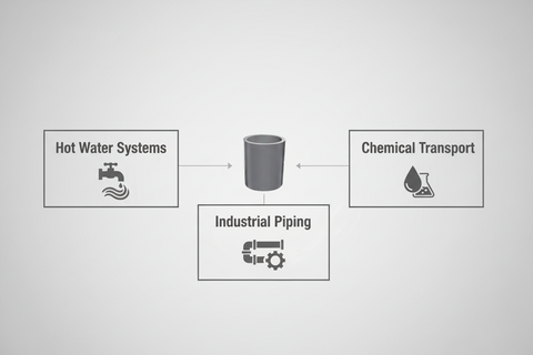 CPVC Socket Applications - Hot Water Systems, Industrial Piping, Chemical Transport