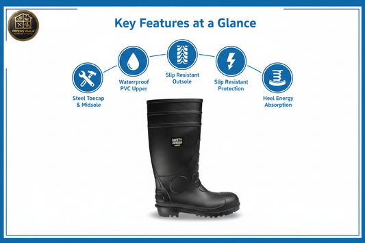 HERCULES S5 Key Features - Steel Toecap Waterproof Antistatic