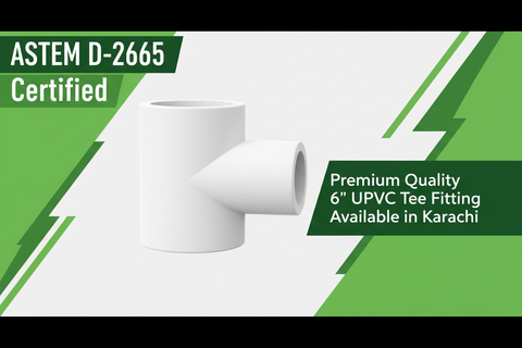 ASTM D-2665 Certified - Premium Quality 6" UPVC Tee Available in Karachi
