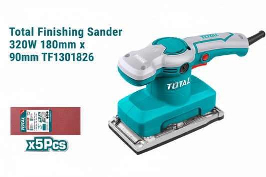 Total Finishing Sander 320W 180mm x 90mm TF1301826 - Hero Banner