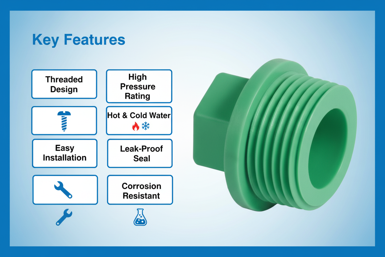 Plug Key Features - Threaded design, high pressure, corrosion resistant