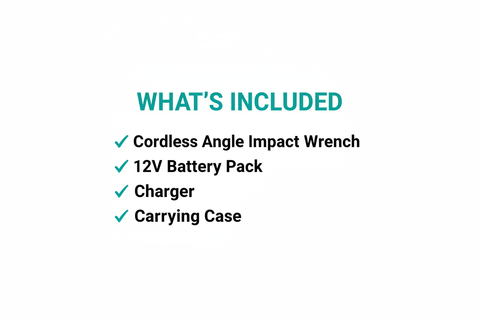 Makita TL065D Package Contents - Angle Impact Wrench, Battery, Charger