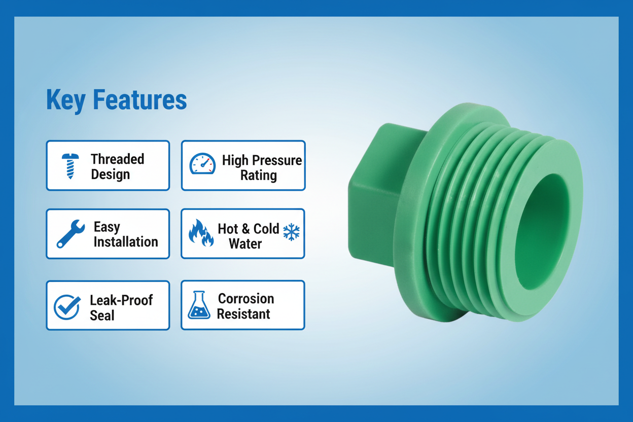 Plug Key Features - Threaded design, high pressure, corrosion resistant