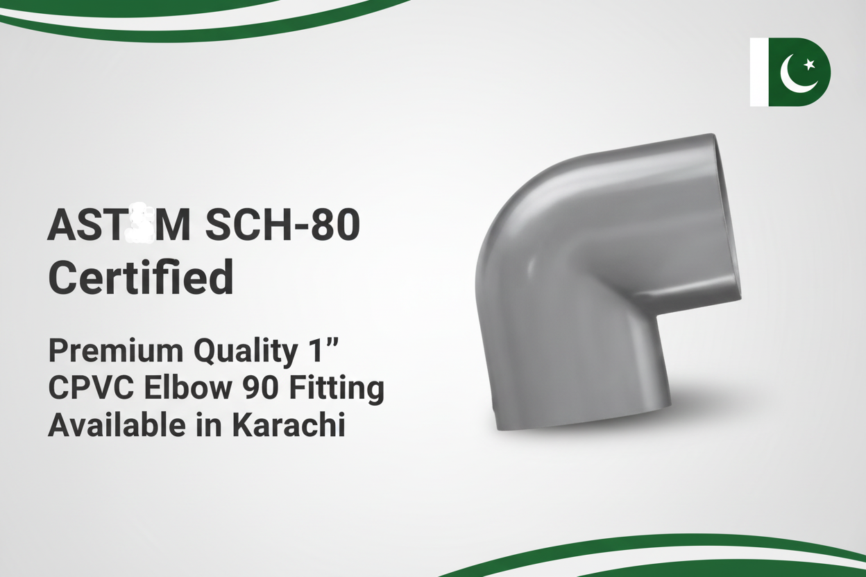 ASTM SCH-80 Certified - Premium Quality 1" CPVC Elbow 90 Available in Karachi
