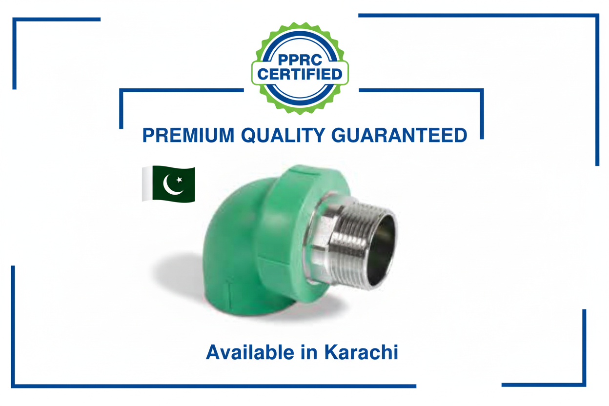 Elbow Male PPRC PN-25 32mm*1/2" Quality Certification