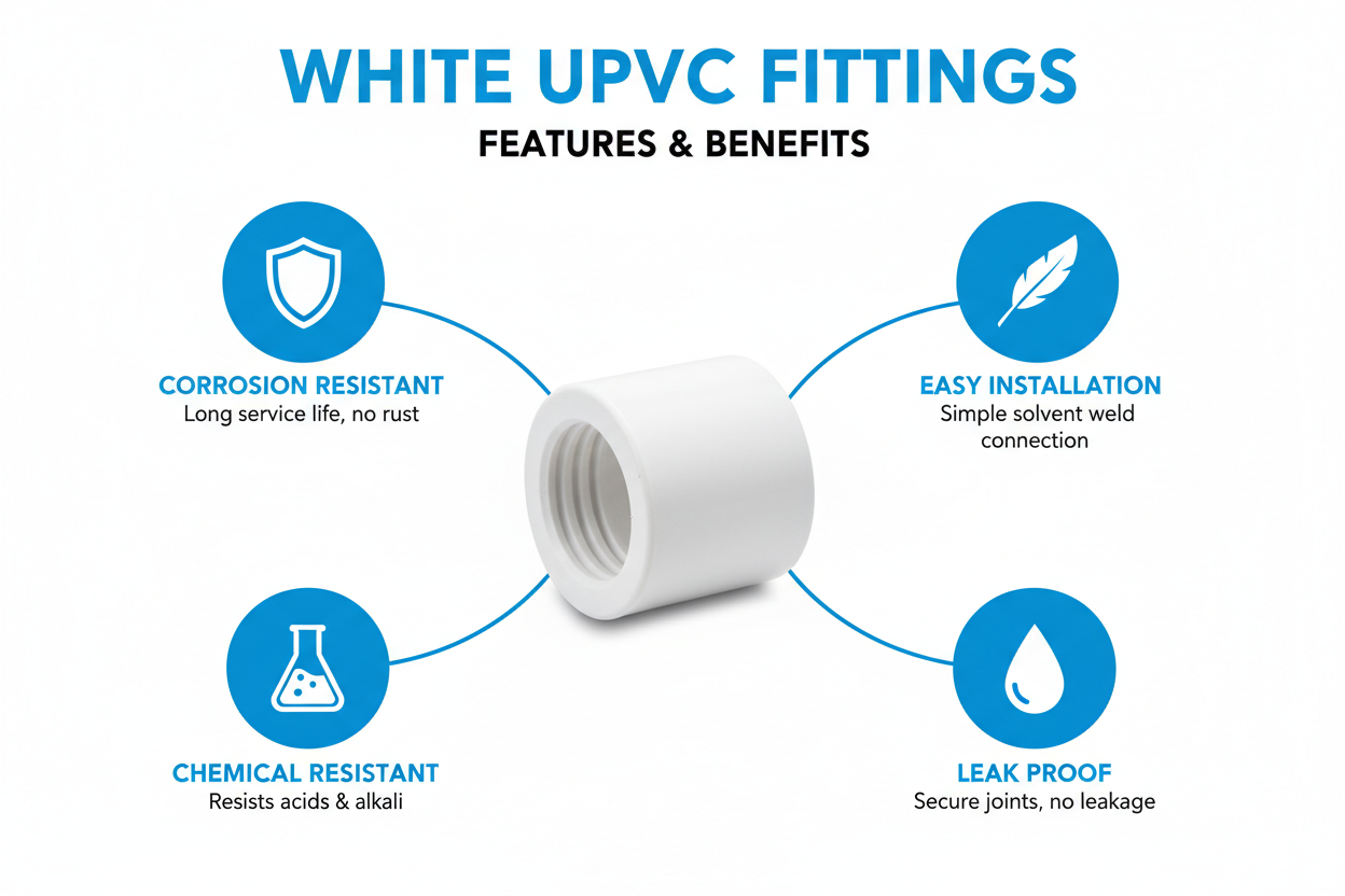White UPVC Fittings Features and Benefits