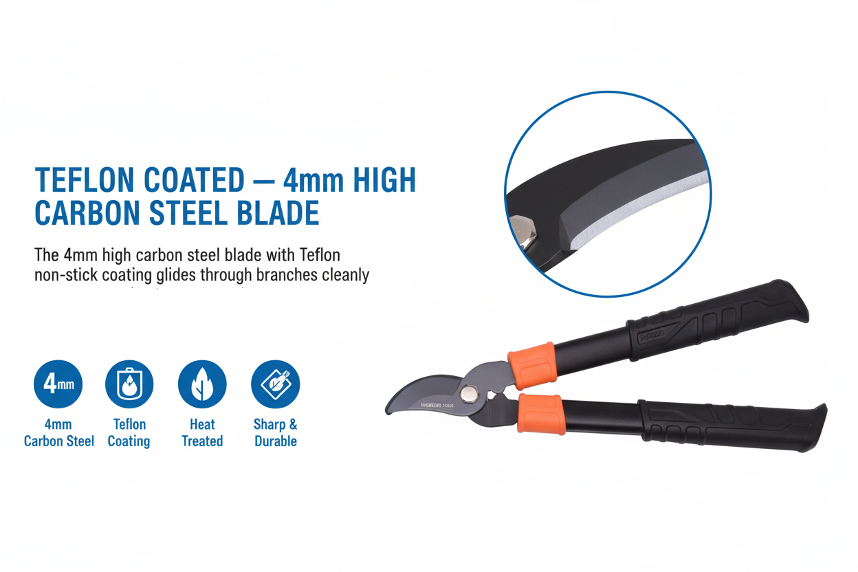 Harden 630501 Teflon Coated 4mm High Carbon Steel Blade Feature