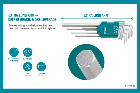 Total THT106192 Extra Long Arm Deeper Reach More Leverage Feature
