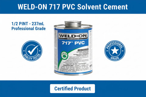 WELD-ON 717 PVC 1/2 PINT Professional Grade - Quality Tested, Professional Grade, Certified Product