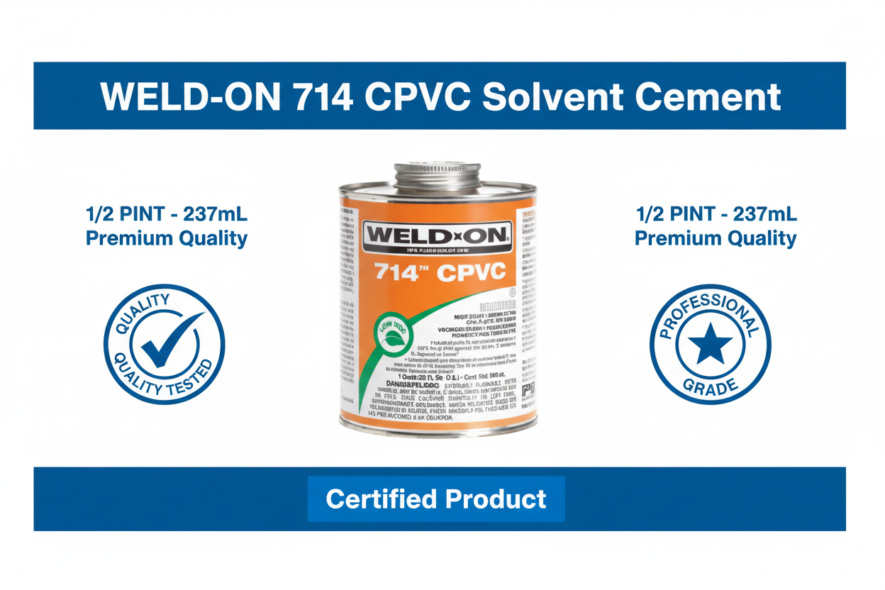 WELD-ON 714 CPVC 1/2 PINT Premium Quality - Quality Tested, Professional Grade, Certified Product