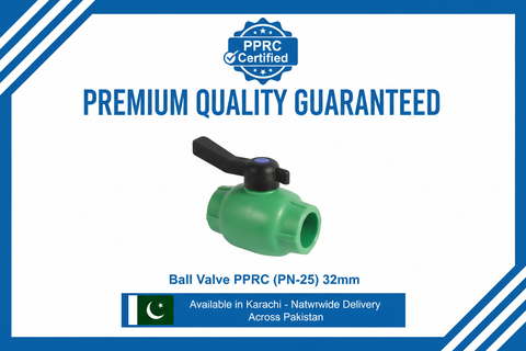 Ball Valve PPRC PN-25 32mm Quality Certification