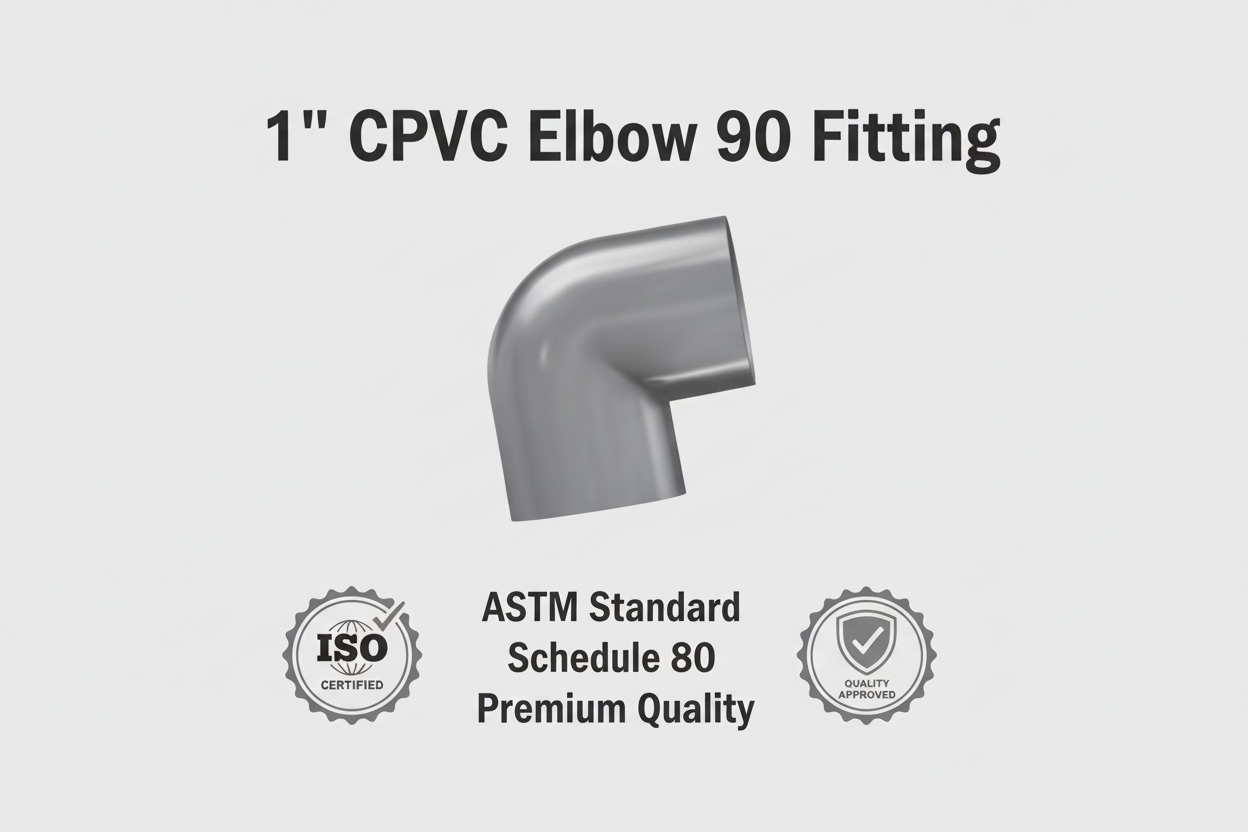 CPVC Elbow 90 Fitting - ASTM SCH-80 Schedule 80 Premium Quality
