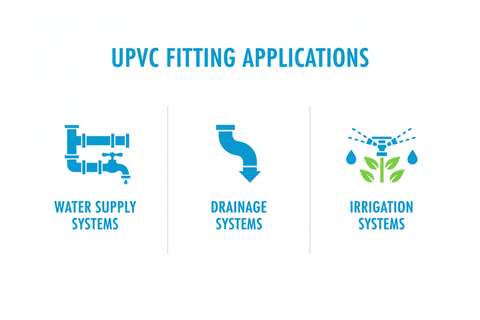 UPVC End Cap Applications - Water Supply, Drainage, Irrigation Systems