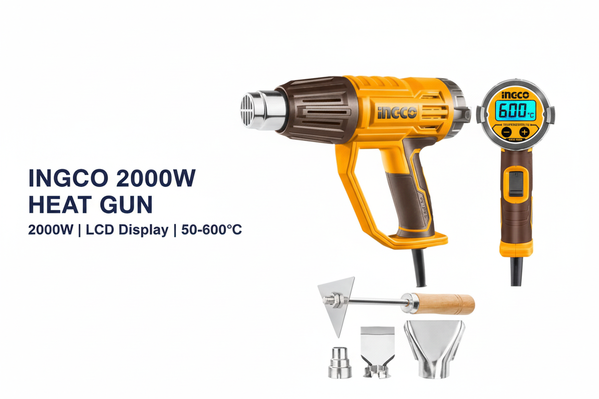 Ingco 2000W Heat Gun Hero Banner - Professional Product Display