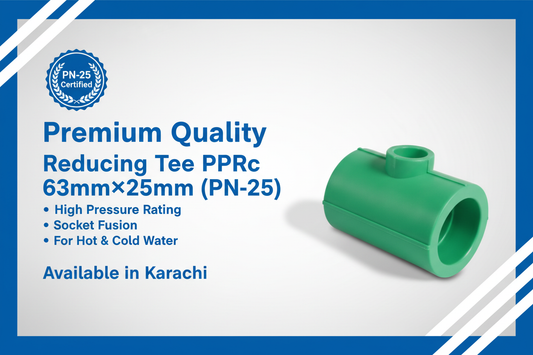 Reducing Tee PPRc 63mm×25mm (PN-25) - Available in Karachi