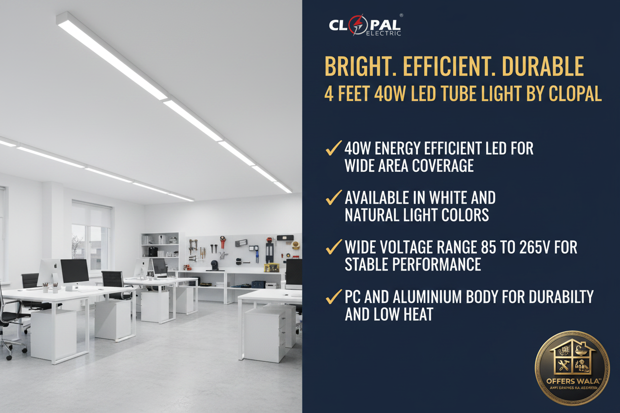 4 Feet LED Tube Light Lifestyle – A+ Lifestyle Panel