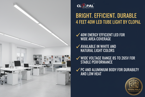 4 Feet LED Tube Light Lifestyle – A+ Lifestyle Panel