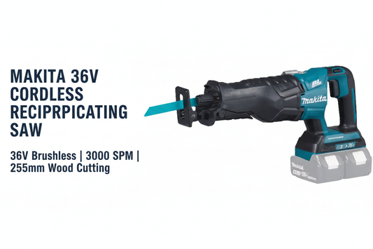 Makita 36V Cordless Reciprocating Saw Hero Banner - Professional Product Display