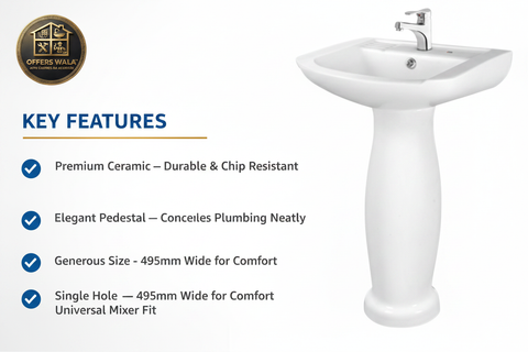 Sawati Basin Pedestal Key Features — Offers Wala