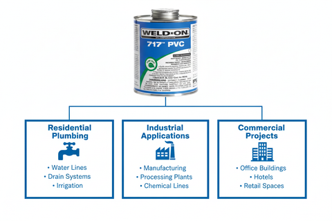 Application use cases - Residential Plumbing, Industrial Applications, Commercial Projects