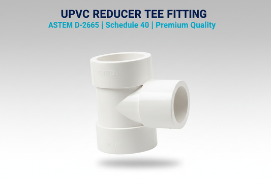 UPVC Reducer Tee Fitting - ASTM D-2665 Schedule 40 Premium Quality