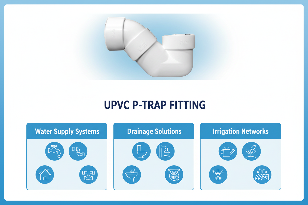 UPVC P-Trap Applications - Water Supply, Drainage, Irrigation Systems