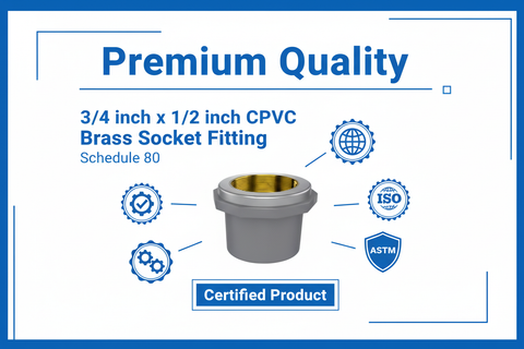 CPVC Brass Socket - SCH-80 Schedule 80 Premium Quality