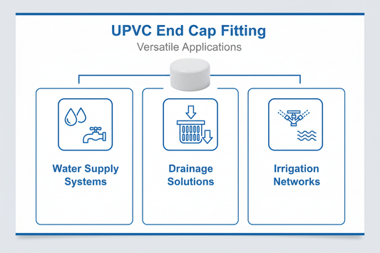 UPVC End Cap Applications - Water Supply, Drainage, Irrigation Systems