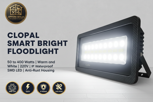 Clopal Smart Bright Floodlight – Hero Banner A+ Image