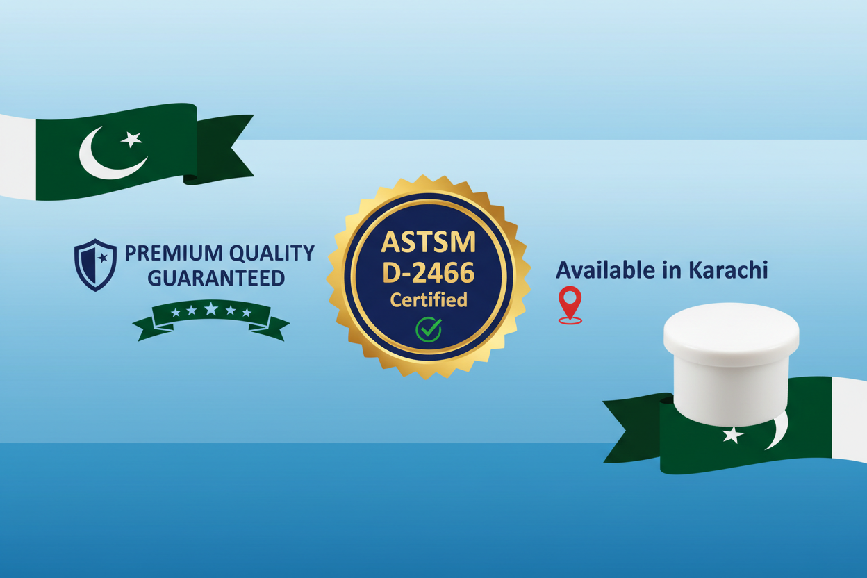 ASTM D-2466 Certified - Premium Quality UPVC End Cap Available in Karachi