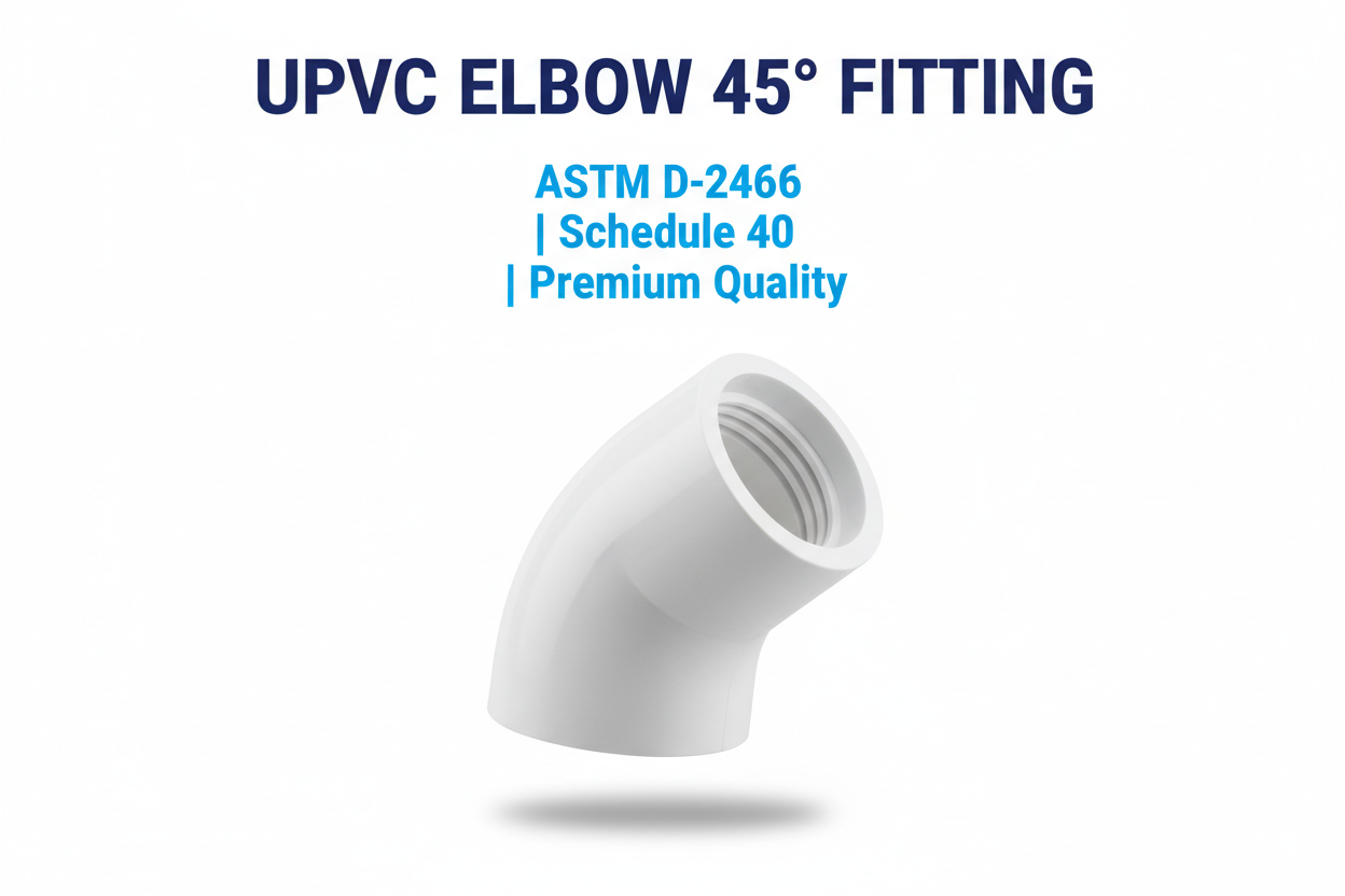 UPVC Elbow 45 Degree Fitting