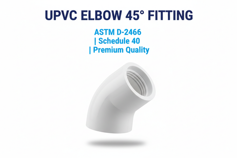 UPVC Elbow 45 Degree Fitting