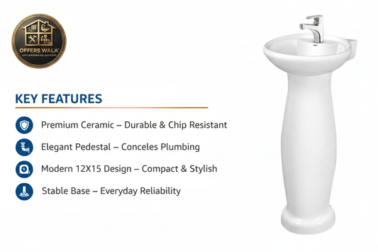 12X15 Basin Pedestal Key Features — Offers Wala