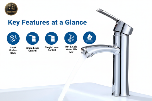 Basin Mixer Tap Key Features - Single Lever Eco Friendly