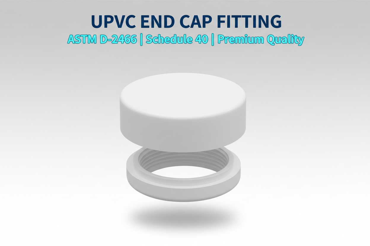 UPVC End Cap Fitting - ASTM D-2466 Schedule 40 Premium Quality