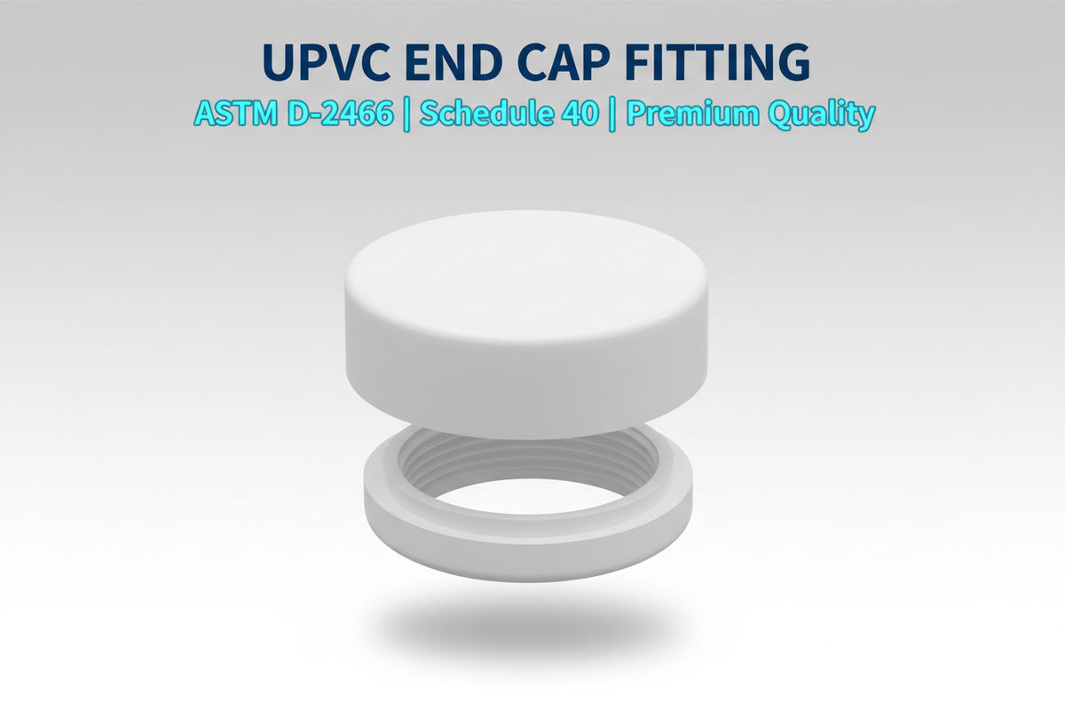 UPVC End Cap Fitting - ASTM D-2466 Schedule 40 Premium Quality