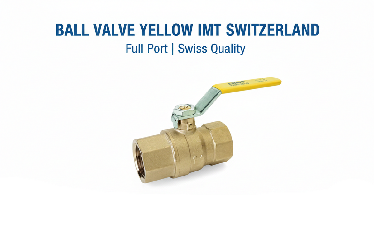 Ball Valve Yellow IMT Switzerland - Professional Product Listing