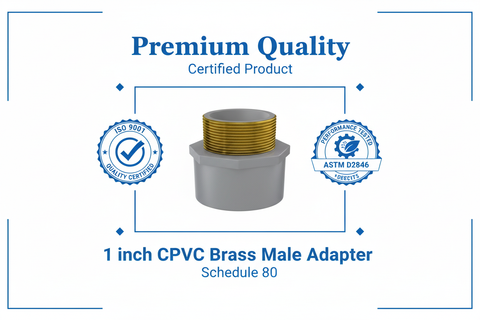 CPVC Brass Male Adapter - SCH-80 Schedule 80 Premium Quality