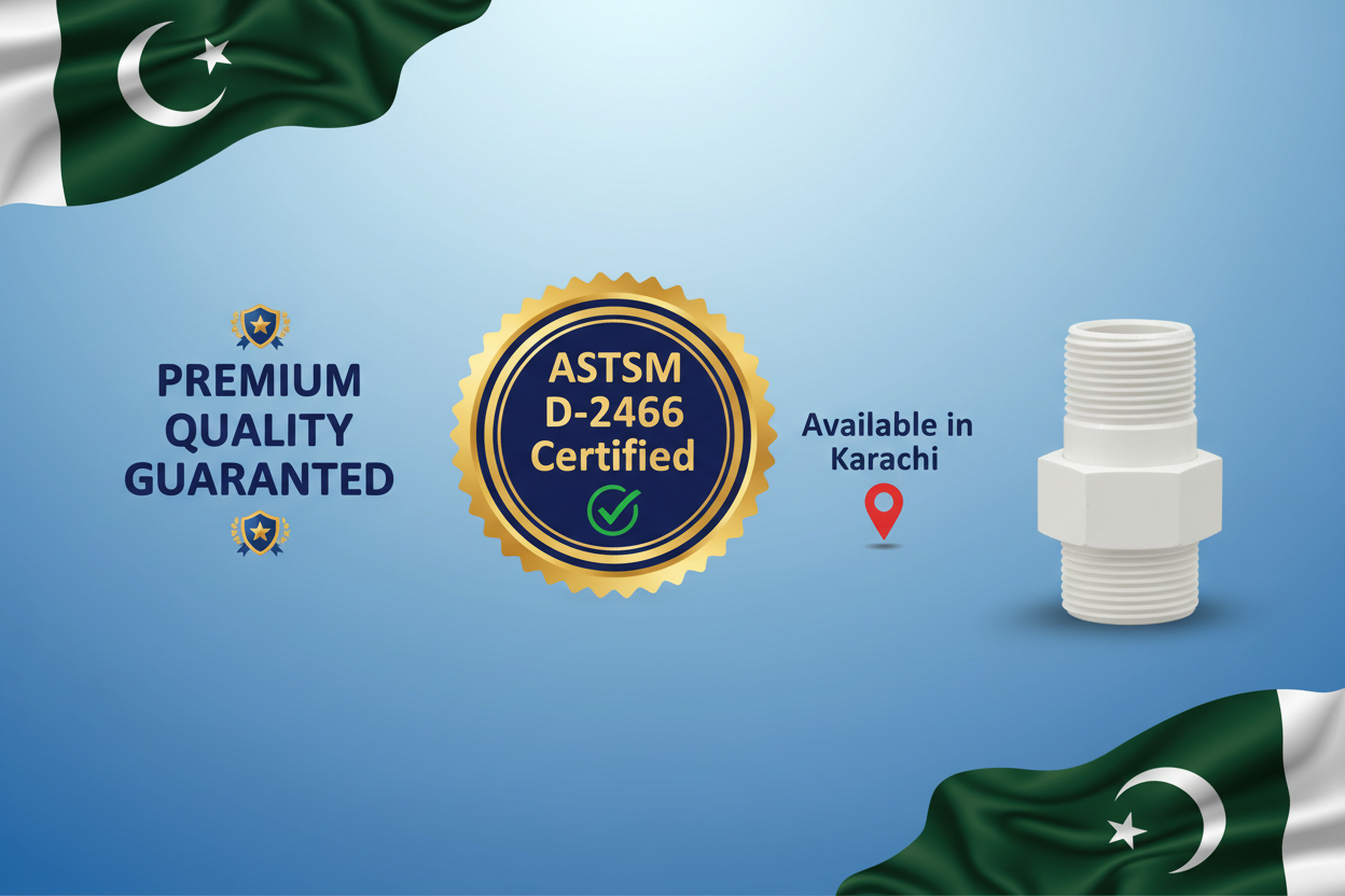 ASTM D-2466 Certified - Premium Quality UPVC V.Socket/Adapter Available in Karachi