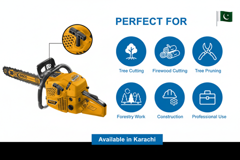 Ingco GCS5602411 Applications - Tree Cutting, Firewood, Forestry Work