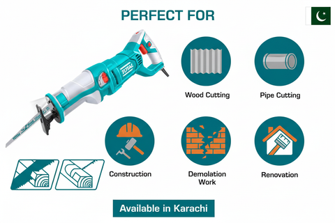 Total TS1001201 Applications - Wood Cutting, Metal Cutting, Demolition, Renovation