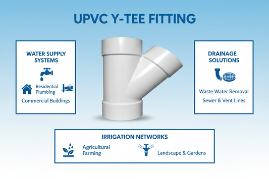 UPVC Y-Tee Applications - Water Supply, Drainage, Irrigation Systems