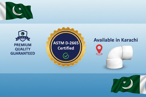 ASTM D-2665 Certified - Premium Quality UPVC Reducer Elbow 90° Available in Karachi