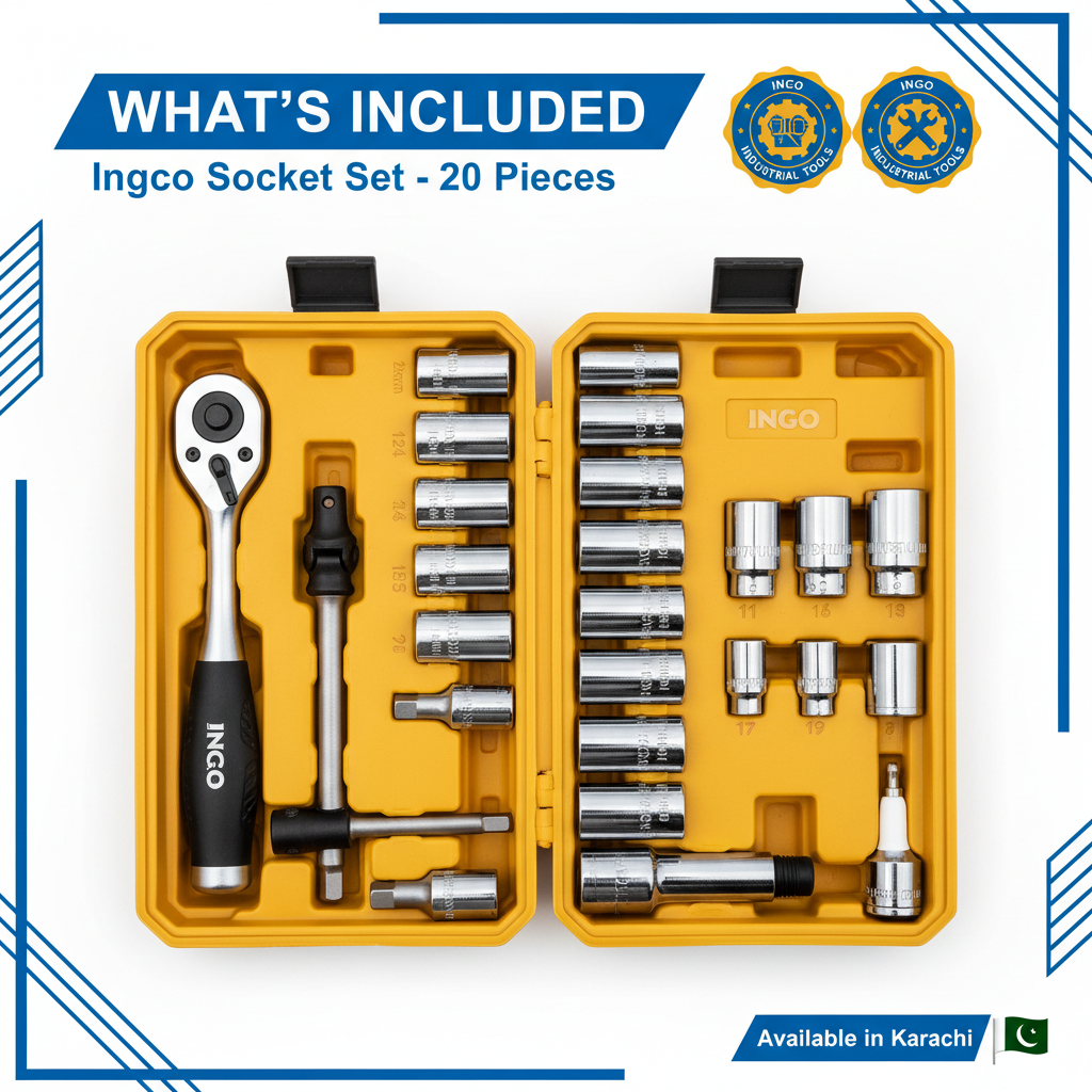 Ingco Socket Set Complete Contents - What's Included