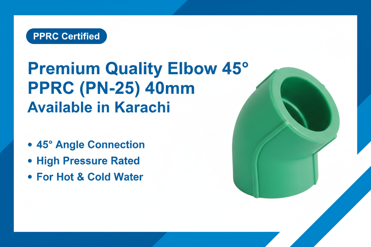 Elbow 45° PPRC PN-25 40mm Premium Quality Available in Karachi